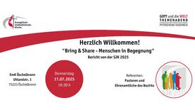 "Gott und die Welt" Themenabend am 17.07.2025