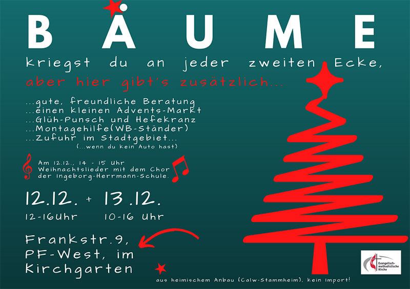 Christbaumverkauf und Adventsmarkt, 12.+13.12.2025